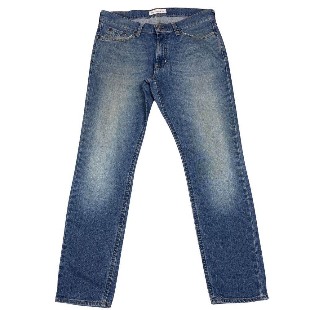 Bullhead Denim Jeans Men's Drakes Skinniest Pockets 32x29 Blue Faded Distressed